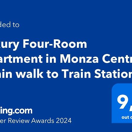 Luxury Four-Room Apartment In Monza Centro - 2 Min Walk To Train Station Zewnętrze zdjęcie