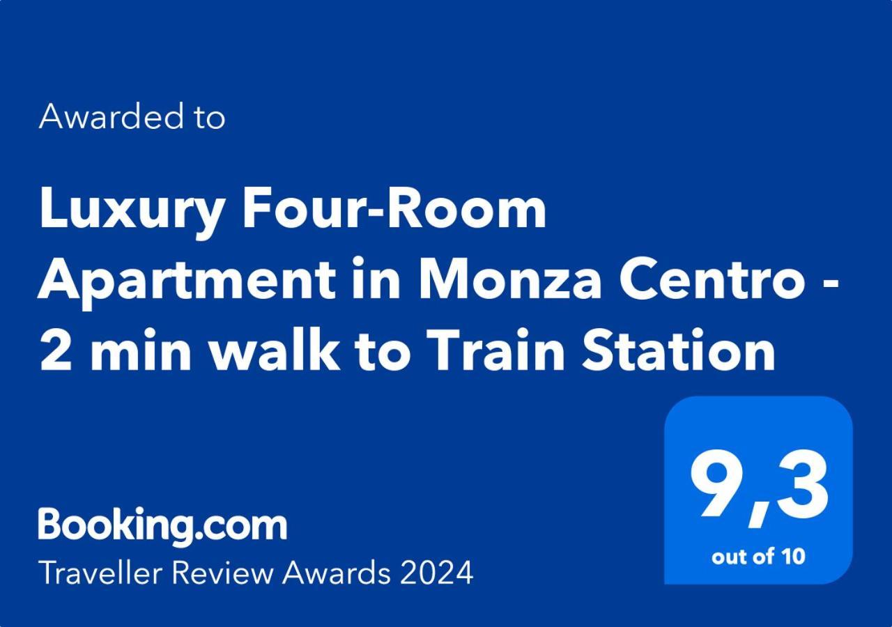 Luxury Four-Room Apartment In Monza Centro - 2 Min Walk To Train Station Zewnętrze zdjęcie